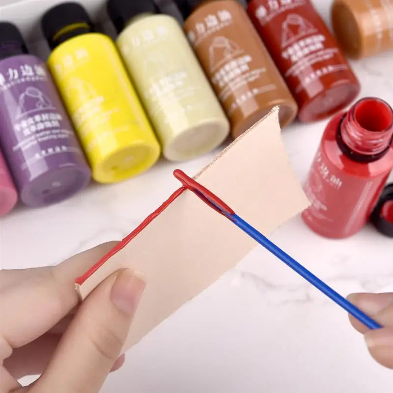 30ml Stretch Matte Elastic Edge Sealing Oil Leather Dye Coloring Coats Edges Repair Wrap Liquid DIY Leather Craft Paint Pigment