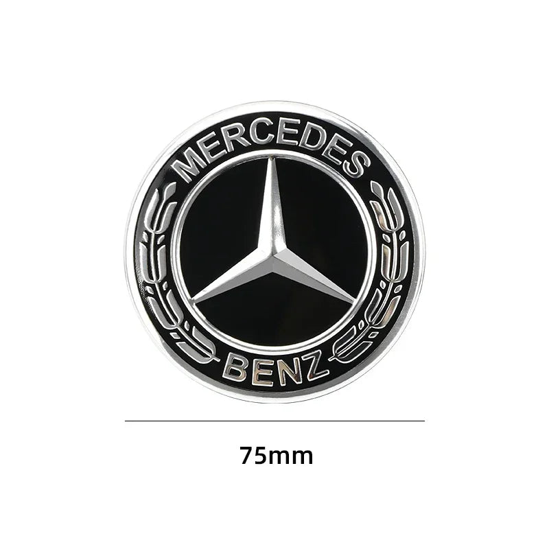 4Pcs 75MM Car Wheel Center Hub Caps AMG Wreath for Mercedes Benz GLE GLK SLK CLA CLK W203 W204 W205 W209 W210 W211 W212