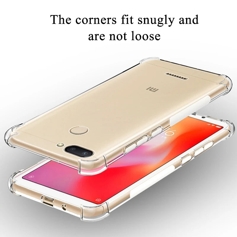 Cool Shockproof Clear Soft Case For Xiaomi Mi 8 9 10 11 A2 Lite A1 A3 Mi6 Mi Play Silicone Cover For Xiaomi Pocophone F1 Mi8 SE