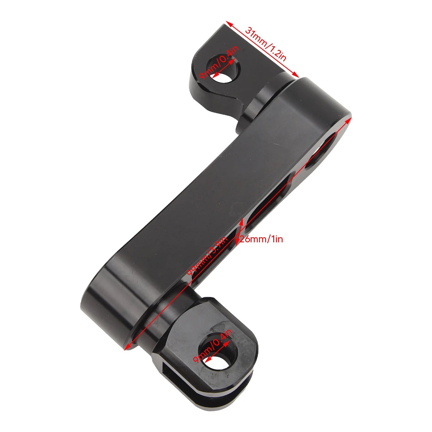 Motorcycle Foot Peg Highway Bracket 360° Adjustable Rugged Foot Peg Extension Bracket for Touring Foot Peg Extension Bracket