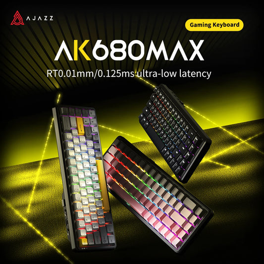 AJAZZ AK680MAX-wireless gaming keyboard, new hall effect switch, fast trigger magnetic keyboard, mechanical keyboard
