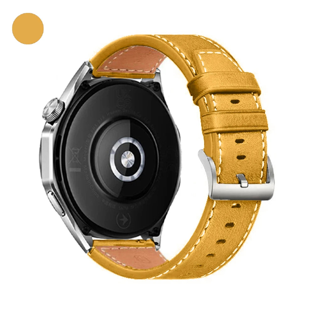 20mm 22mm Strap For Samsung Galaxy watch 7/6/4/5 pro/classic/gear s3/active 2 Soft Leather Wristband for Huawei GT 5 4 3 2 Band