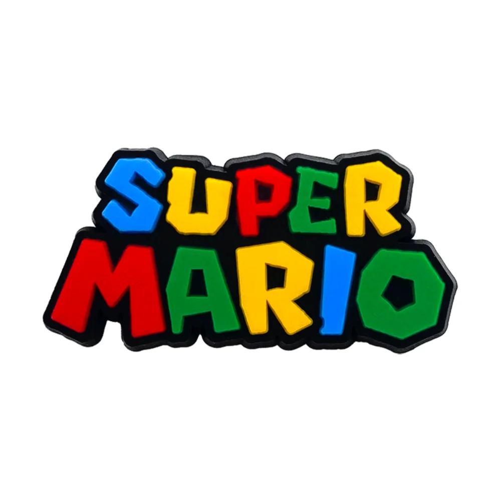 26pcs/set Shoe Charms DIY Mario Accessories For PVC Decorations Fit to Bubble Slides Sandals ﻿