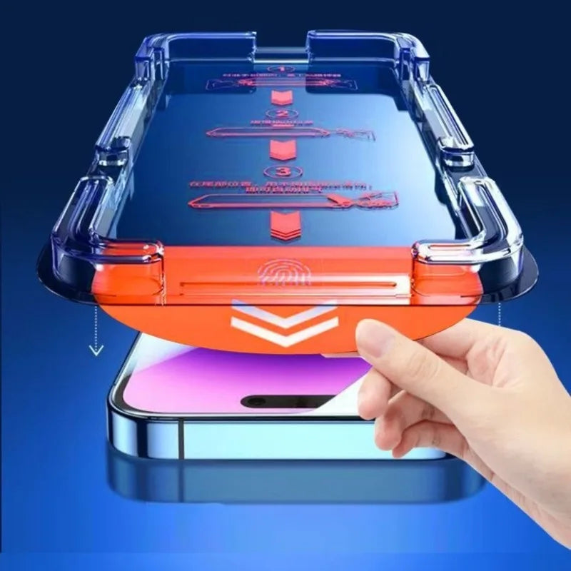 3Pcs Dust-Free Installation Privacy Screen Protector for iPhone 17 16 15 Pro Max 14 13 12 11 Pro Mini 16e Air X XR XS Max Glass