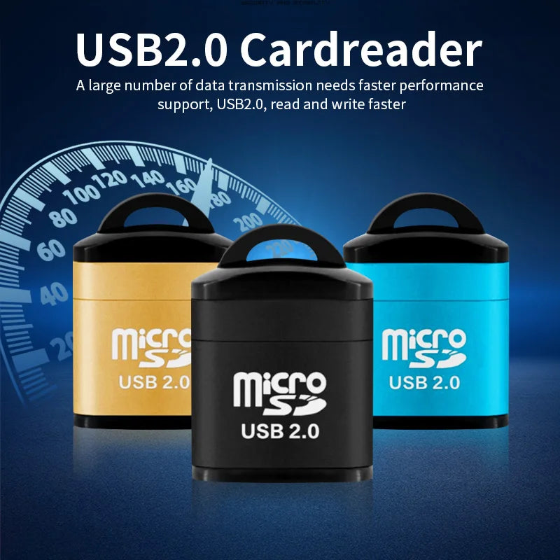 Mini USB 2.0 Card Reader high speed transmission data USB TF Card Adapter For Micro SD Memory Card on PC Computer Desktop Laptop