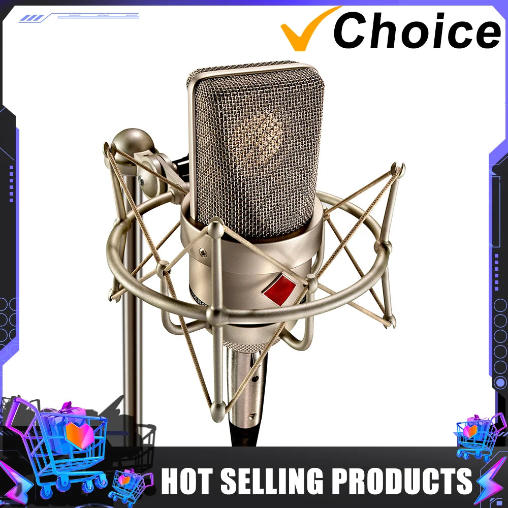 Professional TLM103 TLM 103 Large Diaphragm Super Cardioid Condenser Microphone Recording Live Singing Vocal mic for Sing Record