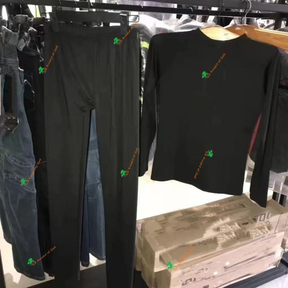 Motorcycle T shirt long sleeves Suit Cycling Racing Clothes Quick Drying Close-fitting Base Shirt Sweat Absorbent Cycling Pants