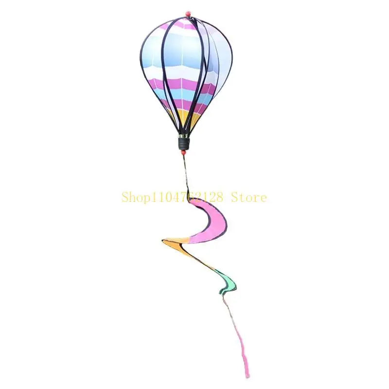 Rotating Wind Striped Tie dye Windsock Hanging Ornament Decor Supplies best sale