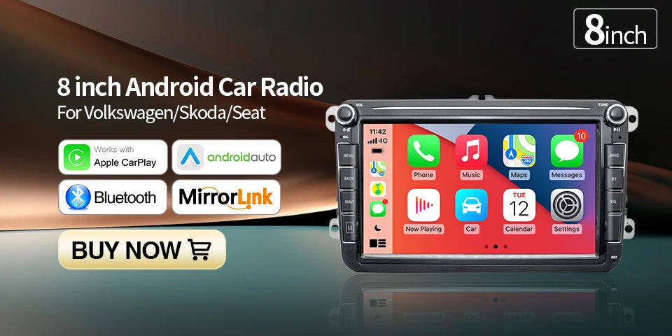 GRANDnavi Android13 Car Radio GPS For VW Volkswagen Skoda Octavia Golf 5 6 Touran Passat B6 Polo Jetta 2Din Multimedia Player