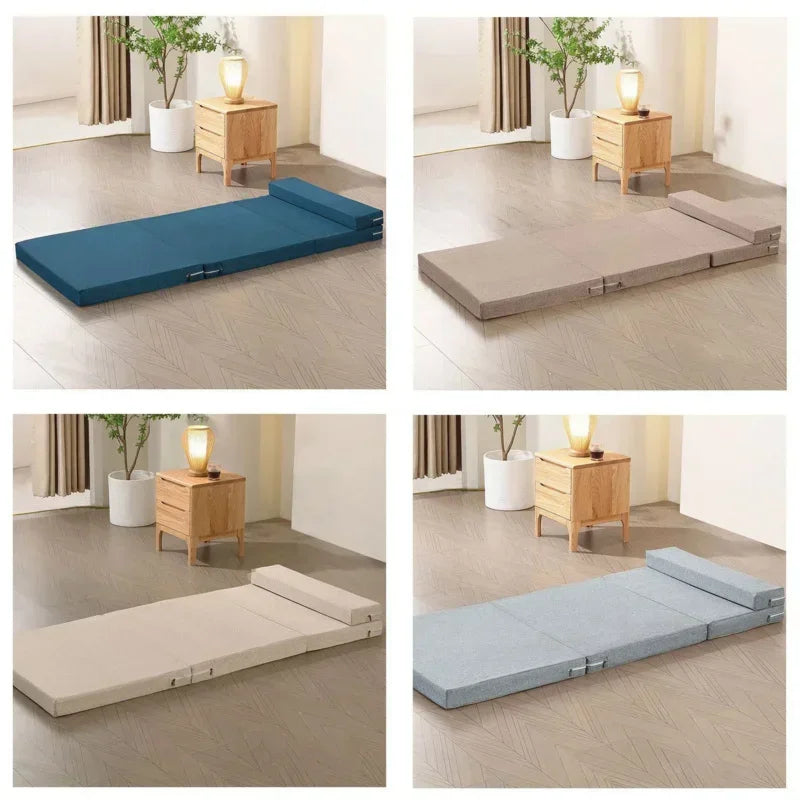 Home Lunch break folding mattress primary school students office floor paving car tatami sponge mat nap floor mat  foam mattress