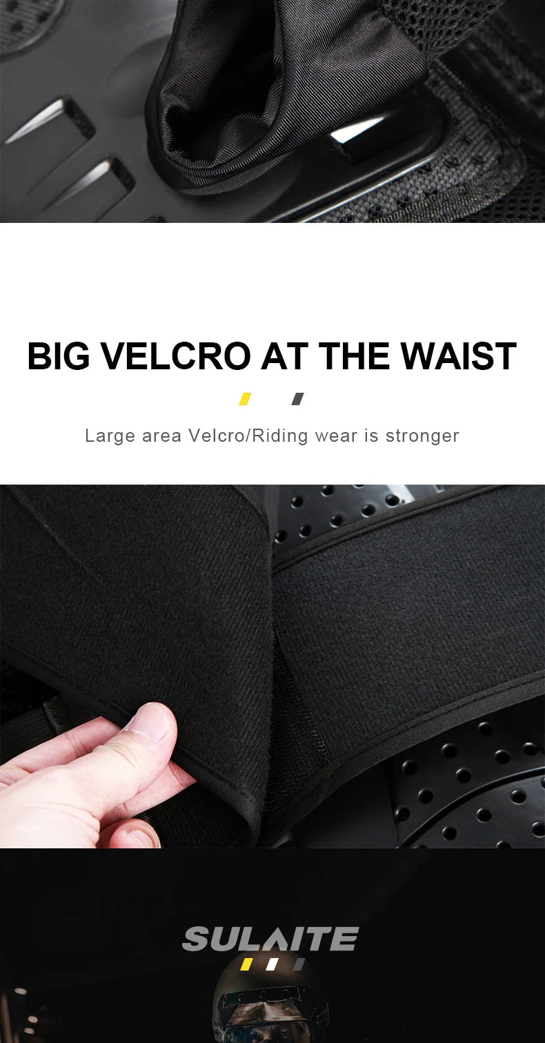 SULAITE Motorcycle Jacket Racing Armor Protector ATV Motocross Body Protection Jacket Clothing Protective Gear