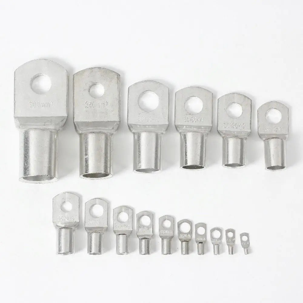 10pcs 16-35mm2 SC16-6 SC25-6 SC35-6 Tinned Copper Wire Nose Terminal Crimp SC Type Lugs Ring Cable Connector Kit
