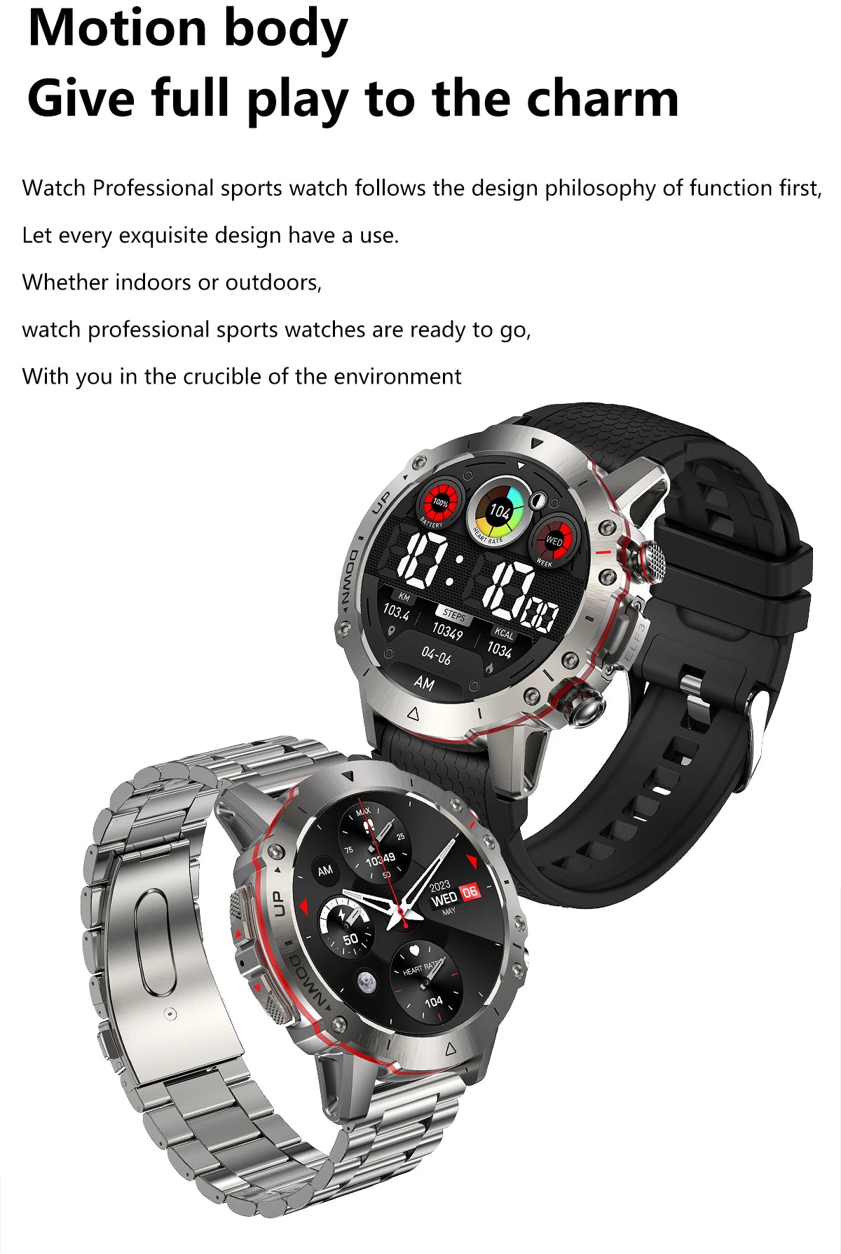 LEMFO Y7 Smart Watch Men 2024 IP68 Waterproof 100＋ Sports Modes Bluetooth Call 360*360 Resolution HD Screen  Smartwatch for men