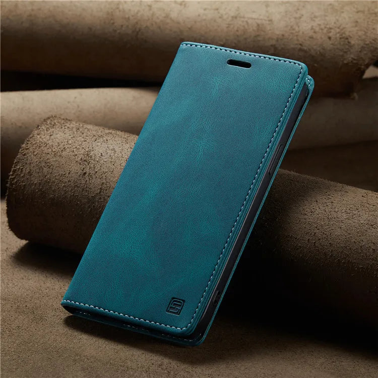 Leather Flip Phone Case For Samsung Galaxy S9 S10 Plus S20 S21 FE S22 S23 S24 S25 Note 10 20 Ultra Wallet Bracket Protect Cover