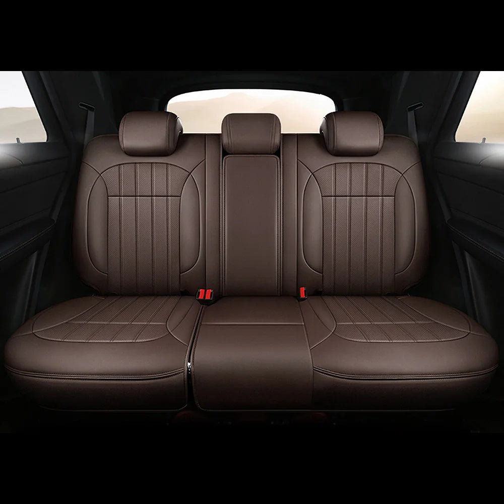 For Land Rover Range Rover Velar 2017 2018 2019 2020 Faux Leather Custom Car Seat Covers Full Set Interior Protector Accessories