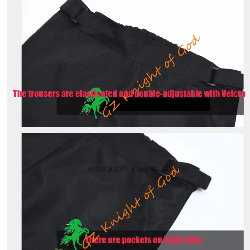 Motorcycle Men's detachable windproof pants trouser With CE gear drop-proof riding pants thermal equipment quick release pant