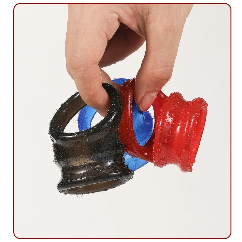 Sperm Locking Ring Scrotal Restraint Ring Sexual Pleasure Semen Locking Delay Penis Ring Adult Sex Toys For Men Gay lasting Ring