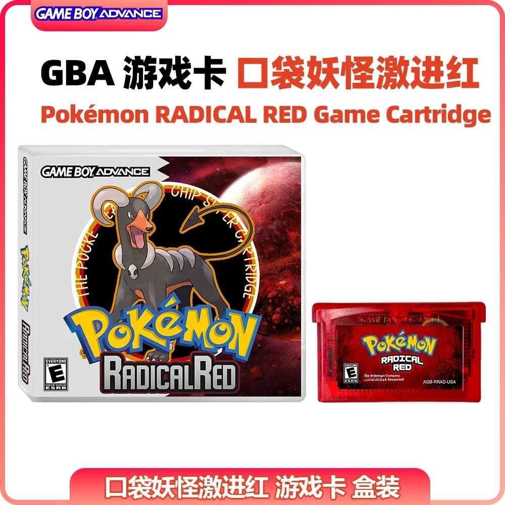 GBA RTC Pokemon  Real Clock  New Version 2.0 Game Card  Featured Popular English Games