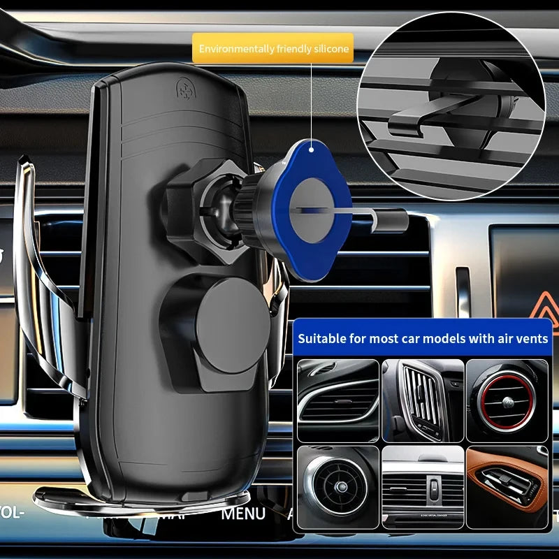 Car Wireless Charger Automatic Car Phone Holder Infrared Induction for iPhone 14 13 12 Xiaomi Samsung 15W Fast Charging Station
