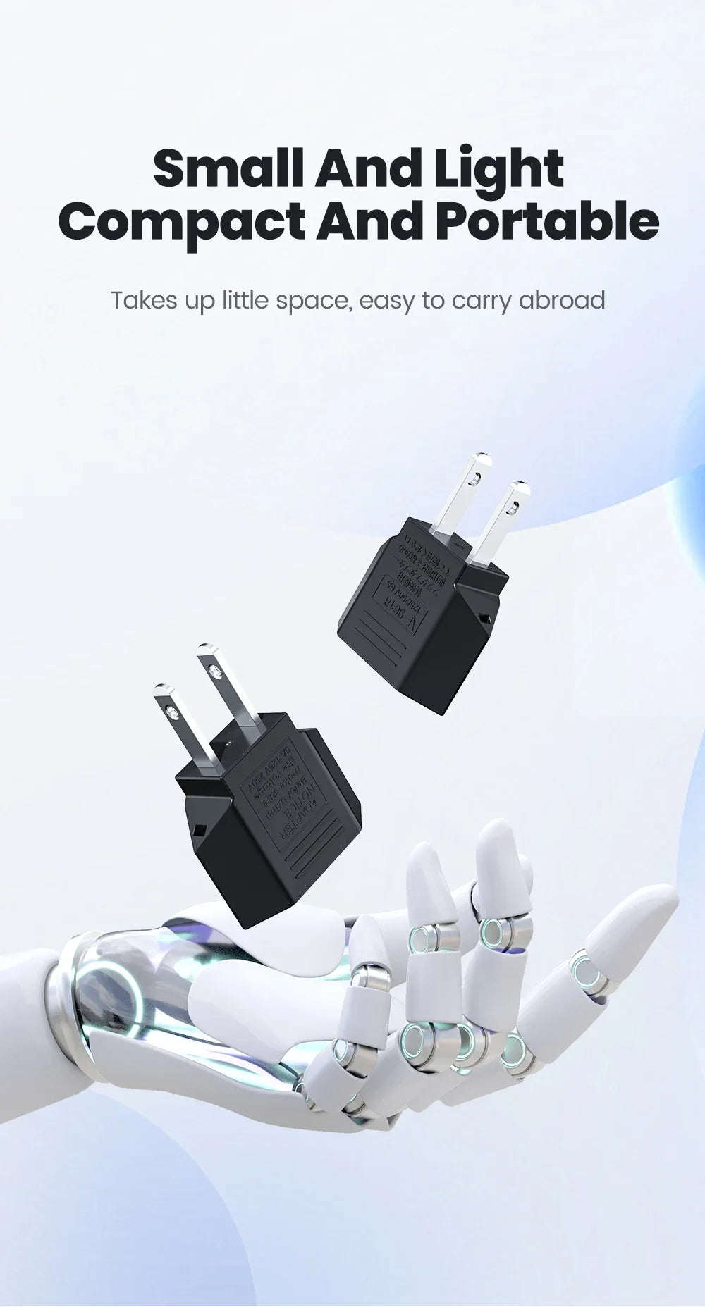 Elough US To EU Converter Plugs US America To EU European Power Adapter Travel Converter 4.0mm American To Europe Plug Adapter