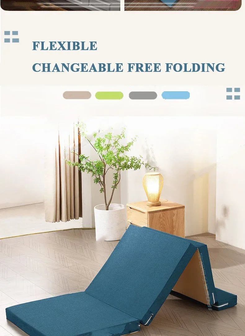 Home Lunch break folding mattress primary school students office floor paving car tatami sponge mat nap floor mat  foam mattress