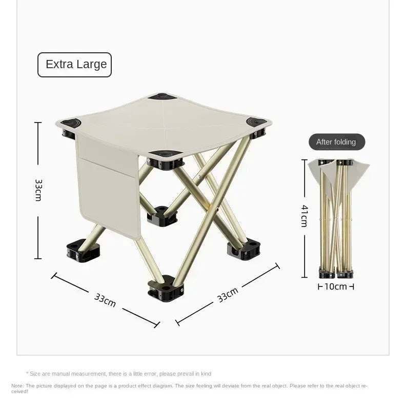 Baimu Toys Outdoor Folding Stool Portable Fishing Chair Portable Folding Chair Camping Chair Stool Picnic Stool Small Bench