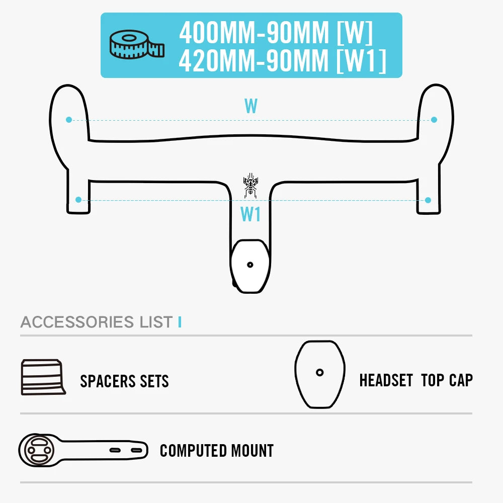 LEXON VERO Full Carbon Road Bike Handlebar Full Inner Cable Urltra-Light Bicycle Racing Handlebars Cycling Product Accessories