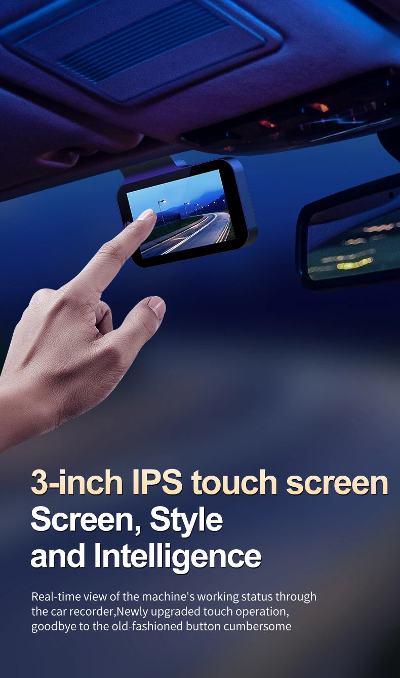 HP Dashcam F969X 4K 2160P car camera HD night vision parking monitoring car WiFi Car DVR video recording