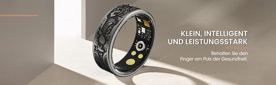 little meatball2025New Smart Ring Men's and Women's Heart Rate Oximetry Monitor IP68, Multi-Sport Mode for Android and i0s