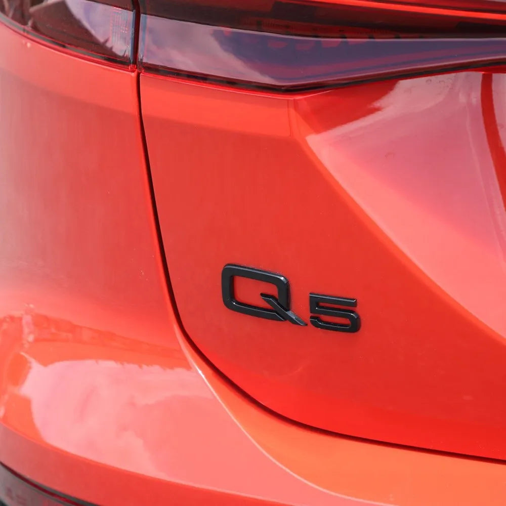 ABS Letter Badge Car Body Rear Trunk Sticker Decoration Accessories For Audi Q3 Q5 Q7 V6T A4 A1 A5 S5 A6 V6T S8 V8T Car Styling