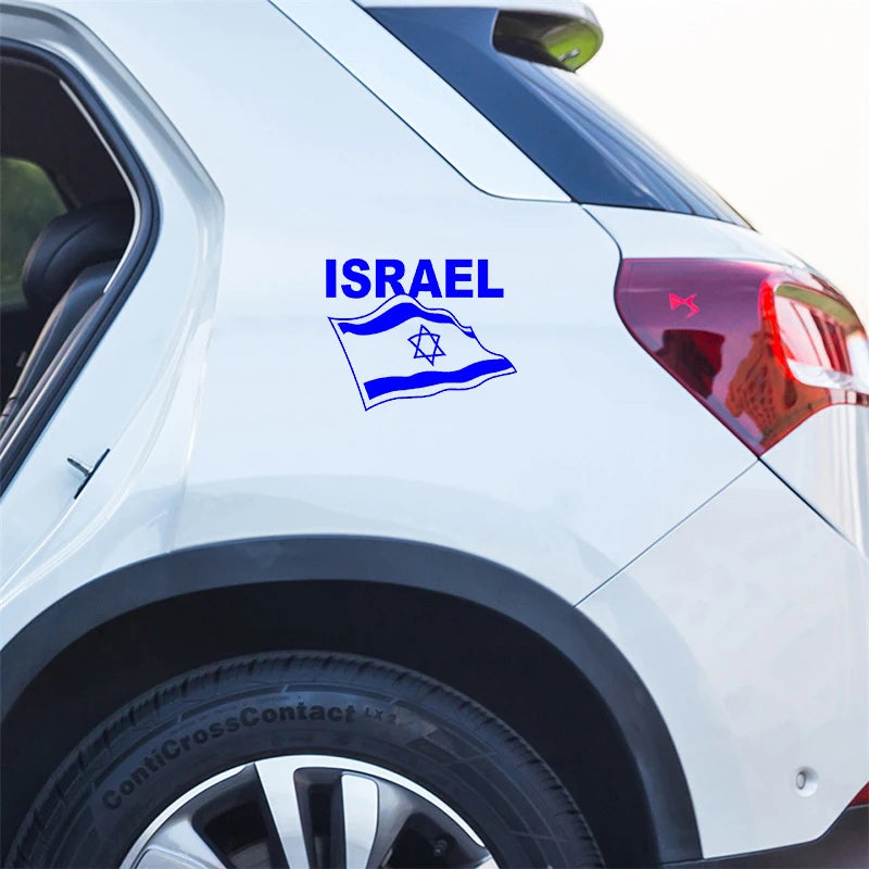 Flag of Israel Vinyl Decal Car Stickers Waterproof Decoration Auto Styling For Truck Vans Motorcycle