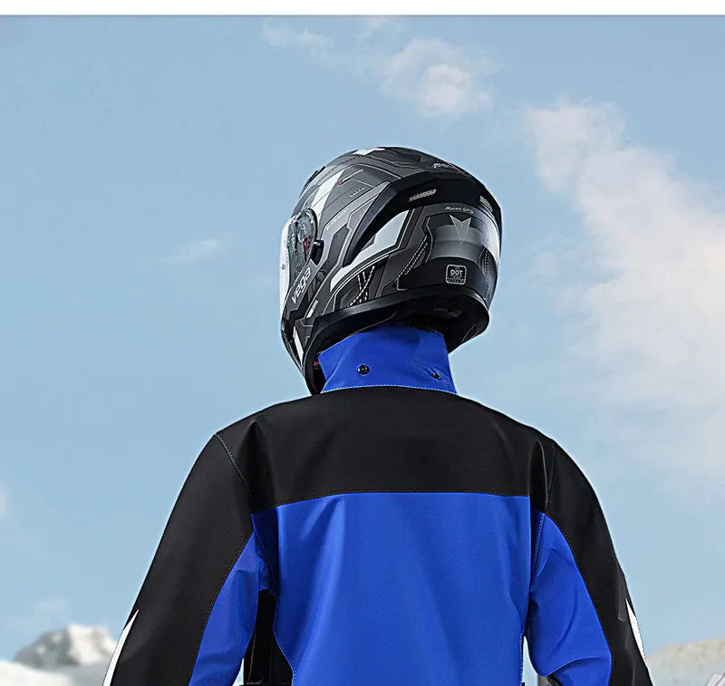 Motorcycle Raincoat Men Women Waterproof Motorcycle Rider Raincoat Suit Moto Raincoat Rain Coat Jacket Pants Biker Rain Set