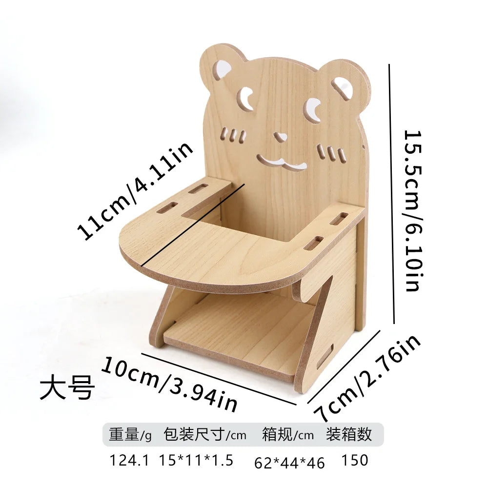 Hamster Squirrel Solid Wood Avoidance House Hedgehog Wooden House Golden Bear Nest Dutch Pig Dormitory Rutin Chicken Large House