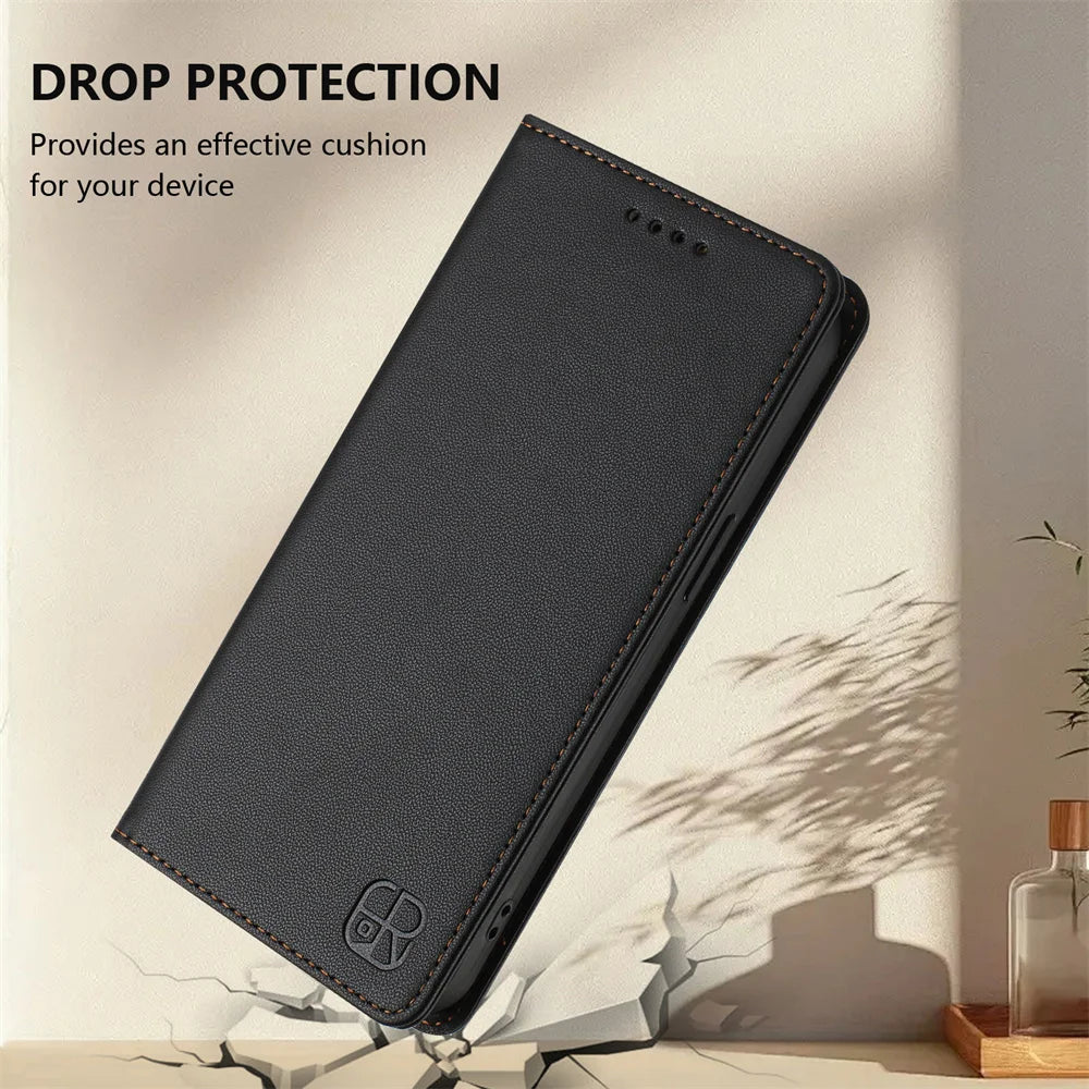 Magnetic Flip Leather Wallet Case For Samsung M62 M56 M55 M54 M53 M52 M36 M35 M34 M33 M32 M23 M15 M13 M12 M10 M05