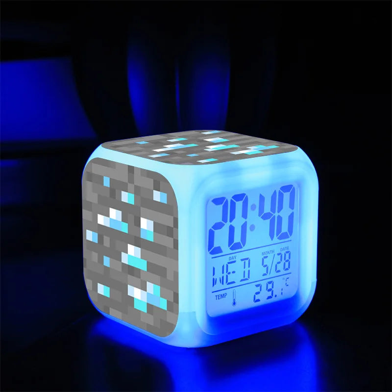 Digital Alarm Clock Battery Electric Game Set Time Alarm Clock Toy Kids Boys Creative Portable Despertador Bedroom Decor Reloj