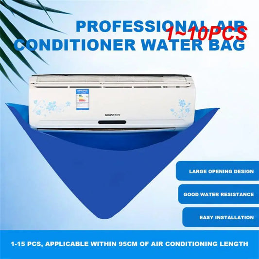 1~10PCS Air Conditioner Cleaning Cover with Water Pipe 93cm Waterproof Air Conditioner Below 1-1.5P Dust Protection Cleaning