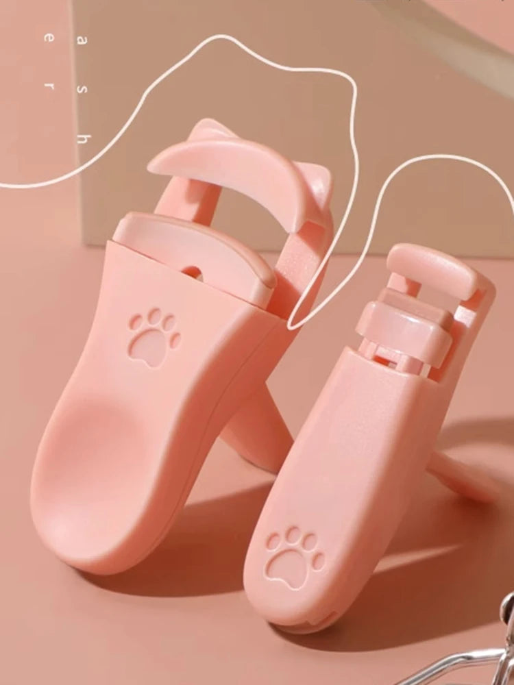 Eyelash Clip Cat Claw Eyelash Clip 1 Set Of Portable Cute Eyelash Clip Tool With Additional Silicone Pad Precision Eyelash Clip