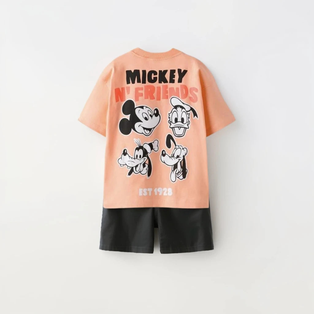 Short Sleeve Outfits Kids Summer Clothing 1-7Years Old Child Costume Cartoon Tees Toddler Boys New Fashion T-shirt+Shorts