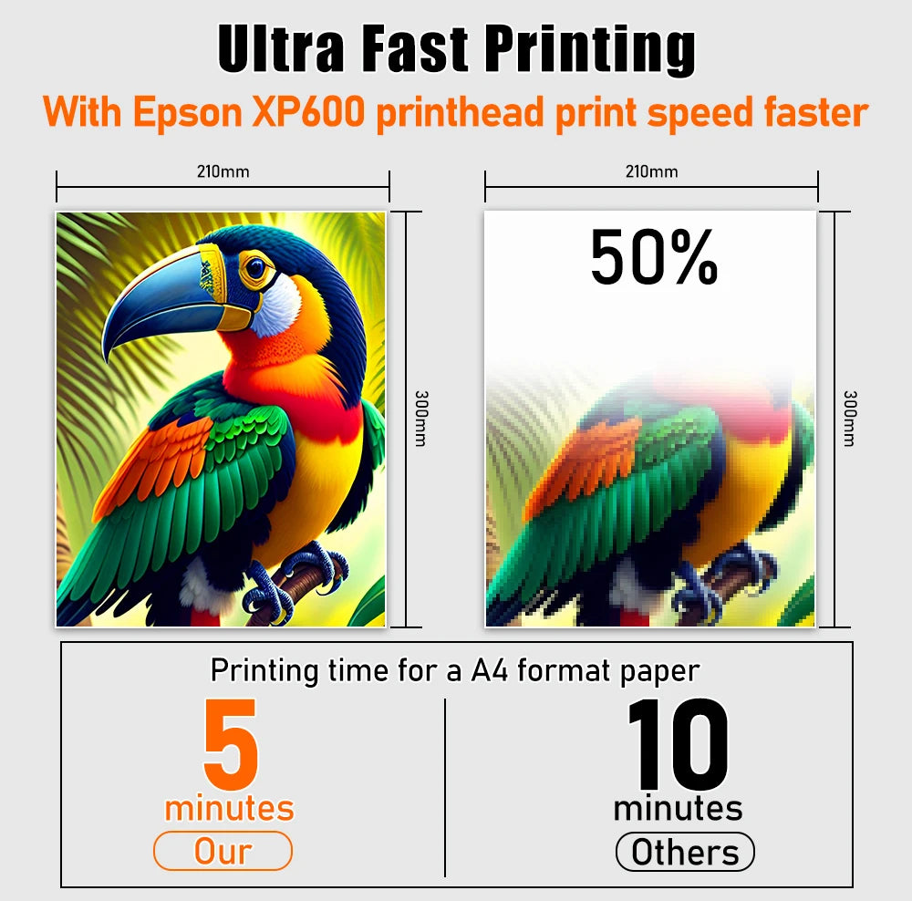DTF Printer A4 L8058 Transfer Printing Machine with DTF Curing Oven for DIY Print T-Shirt Direct to Film Printer for Epson XP600
