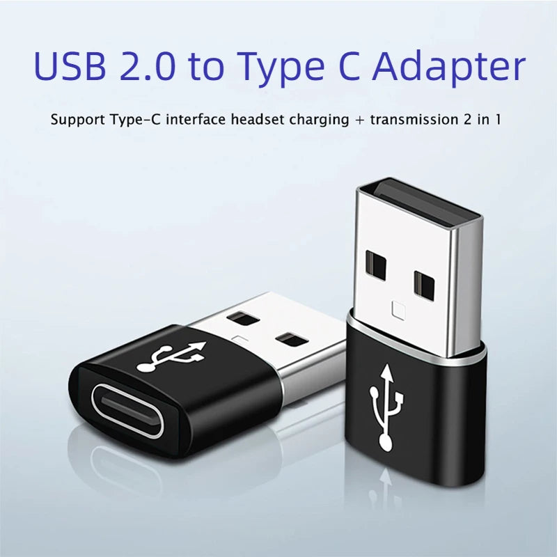 Charger Adapter For iPhone 14 13 12 11 Pro Max USB Type-C Adapter Type C USB-C Converter USB To Type C OTG Adapter Cables