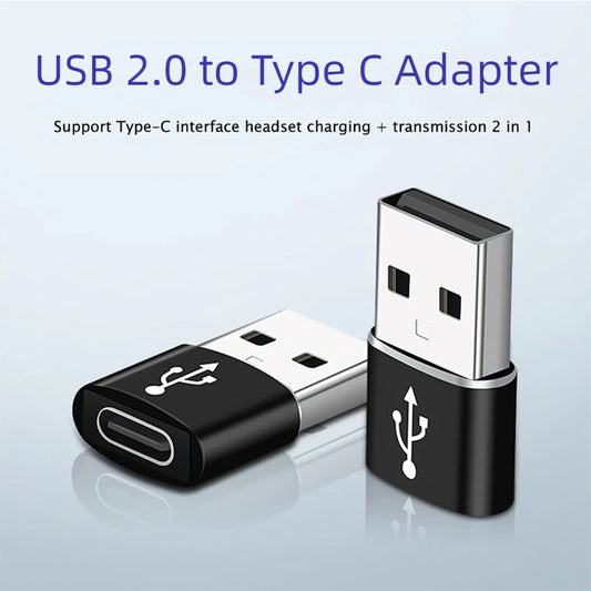 Charger Adapter For iPhone 14 13 12 11 Pro Max USB Type-C Adapter Type C USB-C Converter USB To Type C OTG Adapter Cables