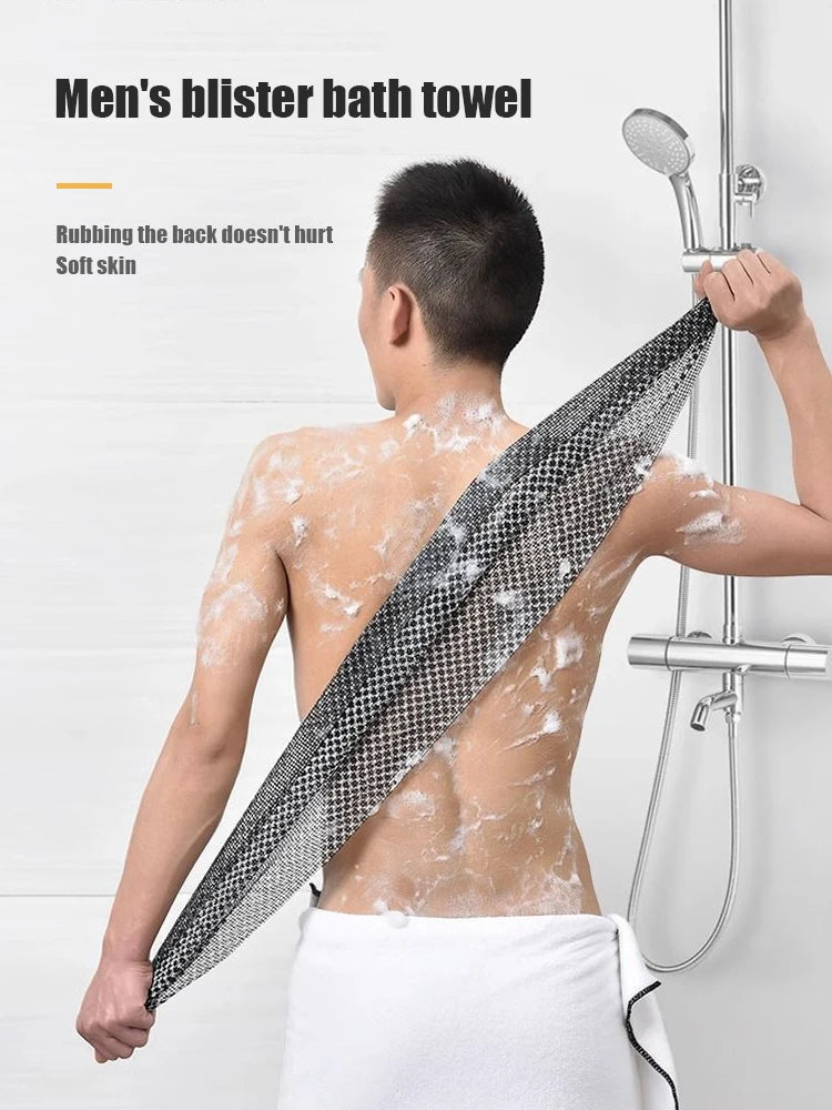Rubbing Towel Taking a Shower Pulling Back Long Strip Tool Painless Rubbing Mud Double Sided Shower Strip