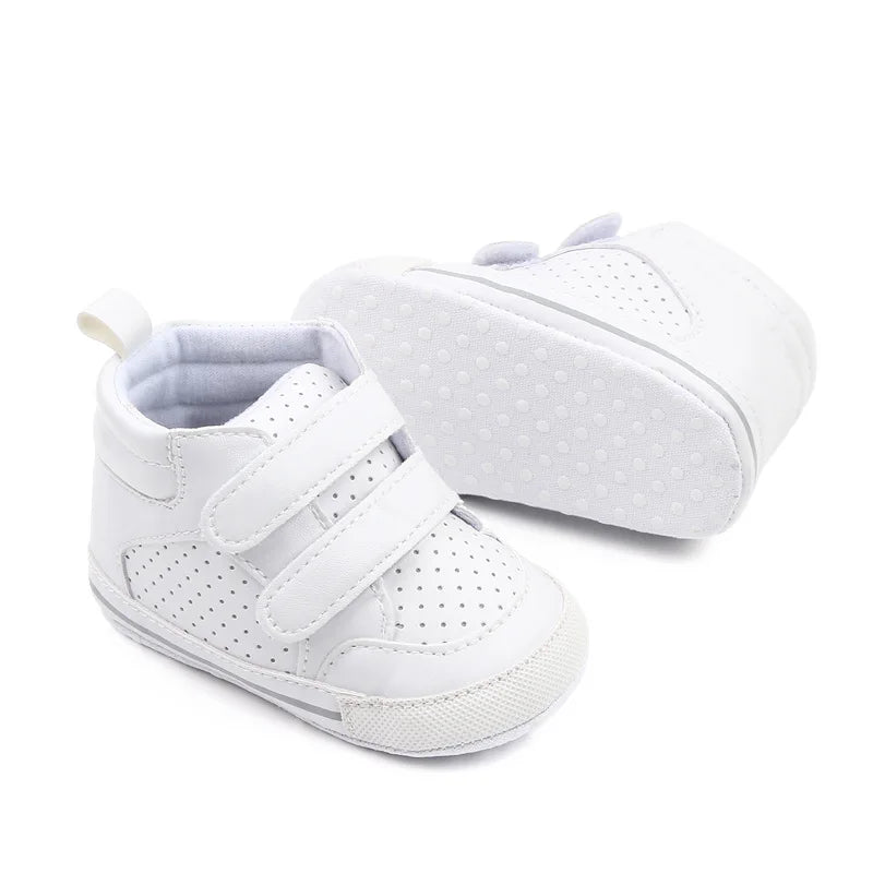 Meckior Hot Sale Baby Boy Girl Sports Shoes Hollow Out Breathable Casual Sneaker Soft Bottom Toddler High-top Baby Soccer Shoes