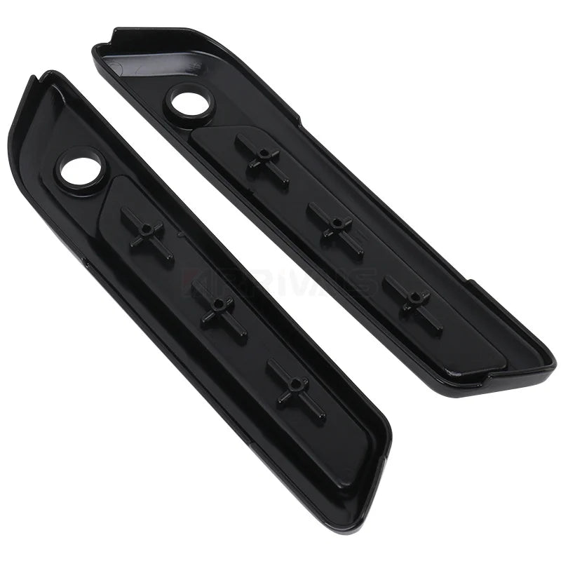 Motorcycle Black Hard Saddlebag Latch Cover Smoke Reflectors For Harley Touring Road King Road Glide Street Glide 2014-up