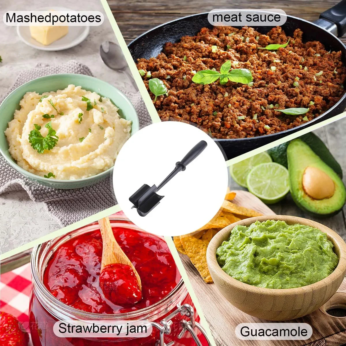 Handheld Meat Chopper Meat Potato Salad Tomato Chopper Rice Blender Meat Grinder