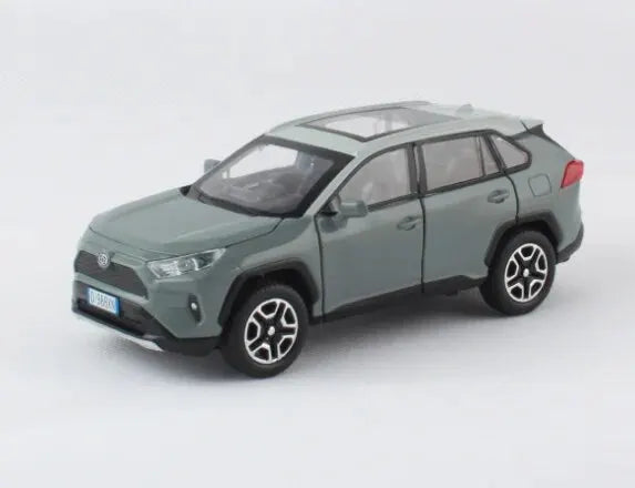 1:32 Diecast RAV4 Car Model - Lights, Sound, Steering! Perfect Kids' Birthday Gift.Off-Road Tundra Truck Toys Ideal for Kids