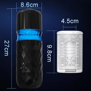 Hannibal's Fully Automatic APP Rotating Telescopic Airplane Cup is an Intelligent Explosive Vibration Masturbation Adults Toys