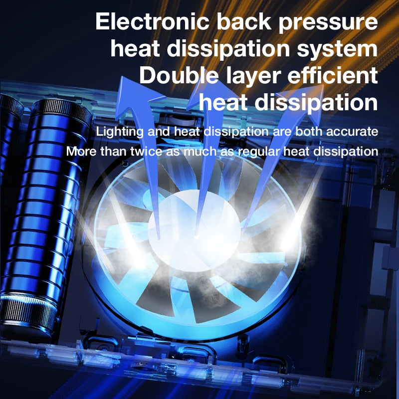 40W LED Camera Light CRI/TLCI 96+ 2700-6200K Bi-Color 6400mAh Photo Studio Video Lamp Handle Portable onCamera Photography Light