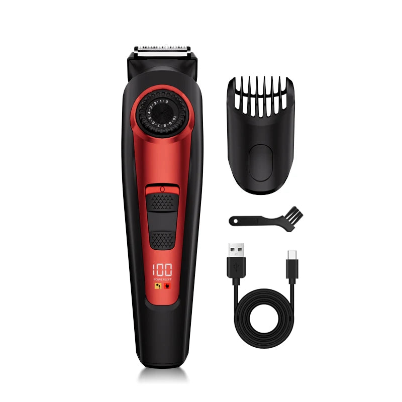 USB men's hair clipper multifunctional gear adjustment, shaving, hair cutting, shaving, essential for home and travel