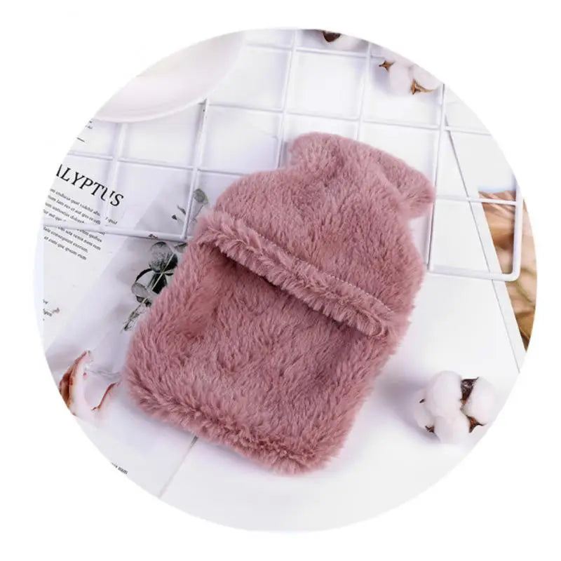 Cute Hot Water Bottle Bag For Plush Shoulder Hand Warmer Heat Pack Warm Belly Instant Hot Pack Winter Water Heating Pad